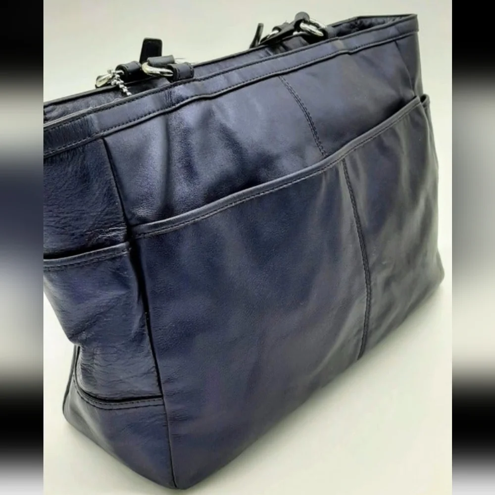 Coach Leather Lg EW Tote, NWT - Picture 4 of 5